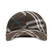 Check Baseball Cap met Equestrian Knight Patch Burberry , Multicolor ,...