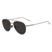 Zonnebril Zilver/Zwart Mat Lacoste , Gray , Heren