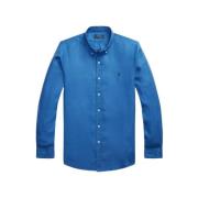 Linnen Overhemd Elegant Casual Zomer Polo Ralph Lauren , Blue , Heren