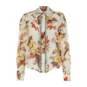 Tropische Matchmaker Linnen Blend Shirt Zimmermann , Multicolor , Dame...