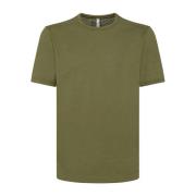 Stijlvolle Heren T-Shirt met Knopen Sun68 , Green , Heren