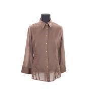 Pre-owned Cotton tops Jean Paul Gaultier Pre-owned , Brown , Dames