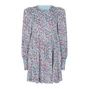 Bloemen Midi Swing Jurk Rotate Birger Christensen , Multicolor , Dames