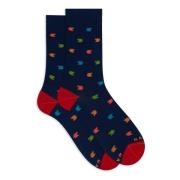 Italiaanse ultralichte korte sokken van katoen Gallo , Multicolor , He...