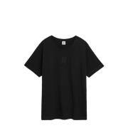 Zwart Loose-Fit Katoenen T-Shirt By Herenne Birger , Black , Dames