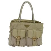 Pre-owned Canvas prada-bags Prada Vintage , Beige , Dames