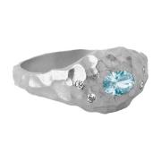 Kristal Zilveren Ring Enamel Copenhagen , Gray , Dames