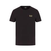 Katoenen T-shirt Emporio Armani EA7 , Black , Heren