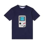 Gameboy Geborduurd T-shirt Lc23 , Blue , Dames