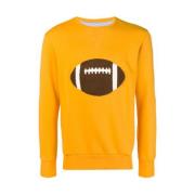 Abstracte Voetbal Sweater Lc23 , Yellow , Dames