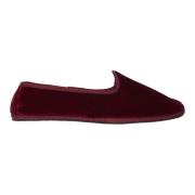 Burgundy Velvet Furlane Schoenen Gallo , Red , Dames