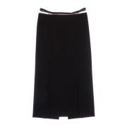 Elegant Front-Slit Skirt Helmut Lang , Black , Dames