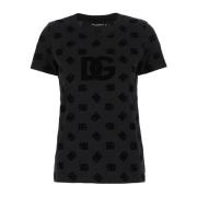 Casual Katoenen T-Shirt voor Mannen Dolce & Gabbana , Black , Dames