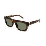 Groene Havana Zonnebril SL M131 Saint Laurent , Brown , Dames