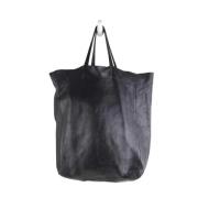 Pre-owned Leather totes Celine Vintage , Black , Dames