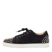 Pre-owned Suede sneakers Christian Louboutin Pre-owned , Black , Heren