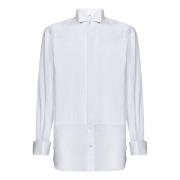 Witte Katoenen Avondshirt Essential Brioni , White , Heren