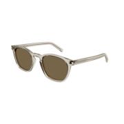 Beige Brown Zonnebril SL 28 Model Saint Laurent , Beige , Unisex