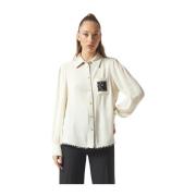 Stijlvolle Blouse voor Vrouwen Manila Grace , Beige , Dames