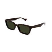 Klassieke Havana Groene Zonnebril Gg1539S Gucci , Brown , Heren