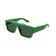 Groene Lens Zonnebril Gg1460S 007 Gucci , Green , Heren