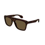 Bruin Havana Zonnebril Gg1570S Gucci , Brown , Heren