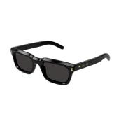 Zwart Grijs Zonnebril Gg1524S Gucci , Black , Heren