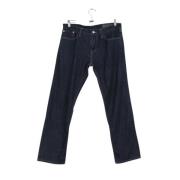 Pre-owned Cotton jeans Armani Pre-owned , Blue , Heren