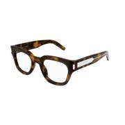 Klassieke Havana Zonnebril Saint Laurent , Brown , Dames