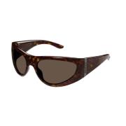 Bruin Havana Zonnebril Gg1575S 002 Gucci , Brown , Dames