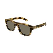 Klassieke Havana Bruine Zonnebril Gucci , Brown , Heren