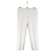 Pre-owned Cotton bottoms Prada Vintage , White , Dames