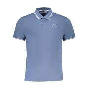 Blauw Katoenen Poloshirt met Logo Harmont & Blaine , Blue , Heren