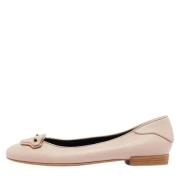 Pre-owned Leather flats Balenciaga Vintage , Beige , Dames