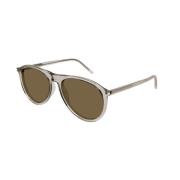 Beige Brown Zonnebril SL 667 Model Saint Laurent , Beige , Dames