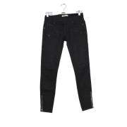 Pre-owned Cotton jeans Balmain Pre-owned , Black , Dames