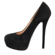 Pre-owned Suede heels Prada Vintage , Black , Dames