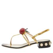 Pre-owned Leather sandals Gucci Vintage , Multicolor , Dames