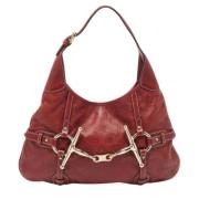 Pre-owned Leather handbags Gucci Vintage , Red , Dames