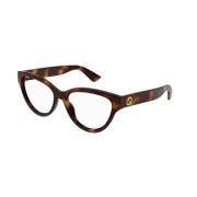 Stijlvolle Havana Frame Bril Gucci , Brown , Dames