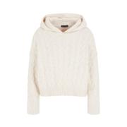 Beige Hoodie Aw23 Armani Exchange , Beige , Dames