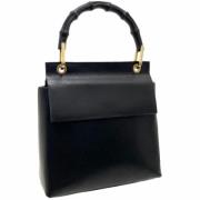 Pre-owned Leather gucci-bags Gucci Vintage , Black , Dames