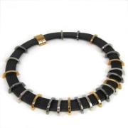 Pre-owned Leather necklaces Fendi Vintage , Black , Dames