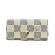 Pre-owned Canvas key-holders Louis Vuitton Vintage , Beige , Dames