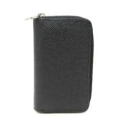 Pre-owned Leather wallets Louis Vuitton Vintage , Black , Dames