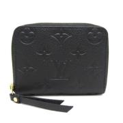 Pre-owned Leather wallets Louis Vuitton Vintage , Black , Dames