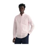 Vichy Check Poplin Overhemd Gant , Pink , Heren