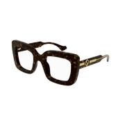 Stijlvolle Havana Frame Zonnebril Gucci , Brown , Unisex