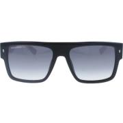 Retro Aviator Zonnebril Dsquared2 , Black , Heren