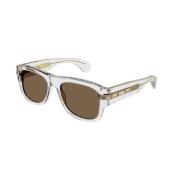 Kristal Bruine Zonnebril Gg1517S 004 Gucci , Gray , Heren